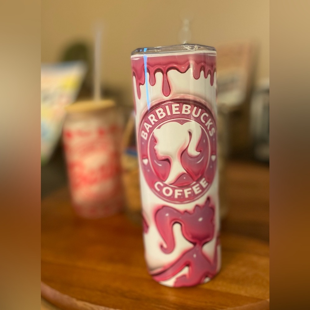 BARBIE 20oz tumbler , NEW